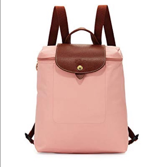 longchamp le pliage backpack pink